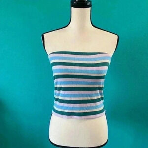 ⭐️ American eagle striped strapless top in size medium